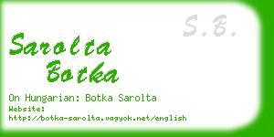 sarolta botka business card